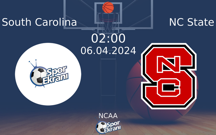 06 Nisan 2024 South Carolina vs NC State maçı Hangi Kanalda Saat Kaçta Yayınlanacak?