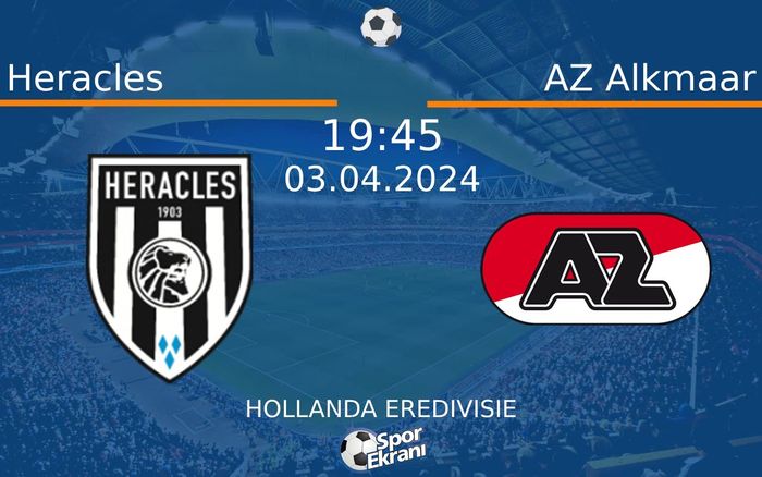 03 Nisan 2024 Heracles vs AZ Alkmaar maçı Hangi Kanalda Saat Kaçta Yayınlanacak? 03 Nisan 2024 Heracles vs AZ Alkmaar maçı Hangi Kanalda Saat Kaçta Yayınlanacak?