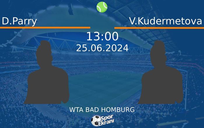 25 Haziran 2024 D.Parry vs V.Kudermetova maçı Hangi Kanalda Saat Kaçta Yayınlanacak?