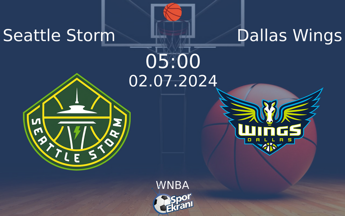 02 Temmuz 2024 Seattle Storm vs Dallas Wings maçı Hangi Kanalda Saat Kaçta Yayınlanacak? 02 Temmuz 2024 Seattle Storm vs Dallas Wings maçı Hangi Kanalda Saat Kaçta Yayınlanacak?