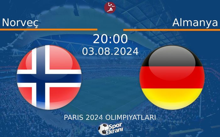 03 Ağustos 2024 Norveç vs Almanya maçı Hangi Kanalda Saat Kaçta Yayınlanacak?