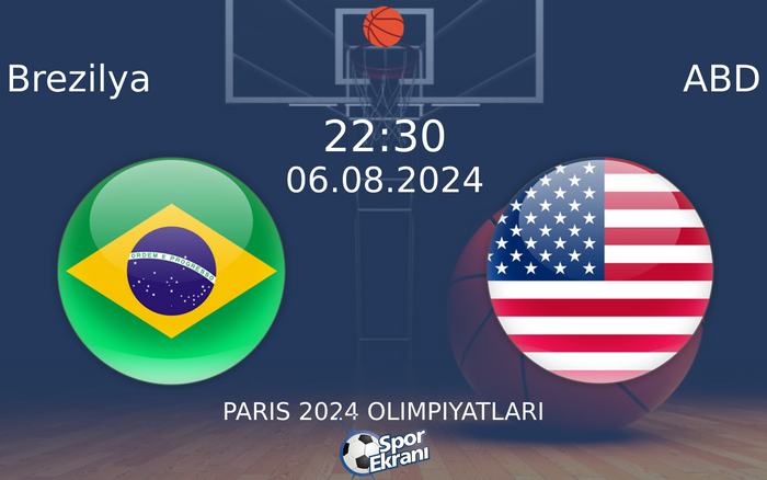 06 Ağustos 2024 Brezilya vs ABD maçı Hangi Kanalda Saat Kaçta Yayınlanacak?