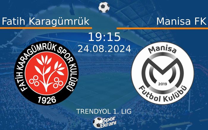 24 Ağustos 2024 Fatih Karagümrük vs Manisa FK maçı Hangi Kanalda Saat Kaçta Yayınlanacak? 24 Ağustos 2024 Fatih Karagümrük vs Manisa FK maçı Hangi Kanalda Saat Kaçta Yayınlanacak?