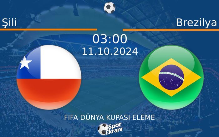 11 Ekim 2024 Şili vs Brezilya maçı Hangi Kanalda Saat Kaçta Yayınlanacak? 11 Ekim 2024 Şili vs Brezilya maçı Hangi Kanalda Saat Kaçta Yayınlanacak?