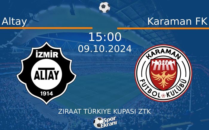 09 Ekim 2024 Altay vs Karaman FK maçı Hangi Kanalda Saat Kaçta Yayınlanacak? 09 Ekim 2024 Altay vs Karaman FK maçı Hangi Kanalda Saat Kaçta Yayınlanacak?
