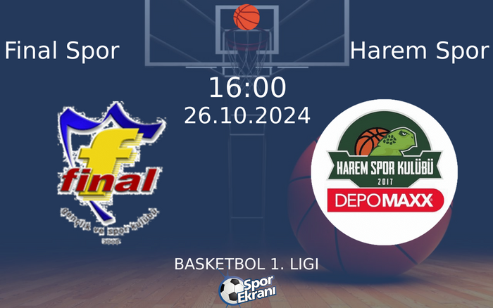 26 Ekim 2024 Final Spor vs Harem Spor maçı Hangi Kanalda Saat Kaçta Yayınlanacak? 26 Ekim 2024 Final Spor vs Harem Spor maçı Hangi Kanalda Saat Kaçta Yayınlanacak?
