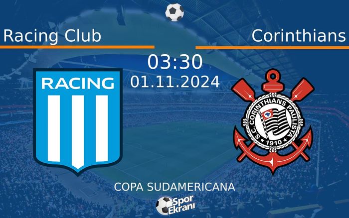 01 Kasım 2024 Racing Club vs Corinthians maçı Hangi Kanalda Saat Kaçta Yayınlanacak?