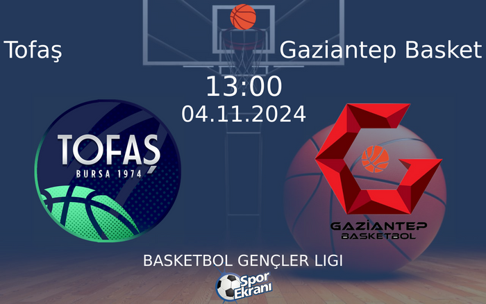 04 Kasım 2024 Tofaş vs Gaziantep Basket maçı Hangi Kanalda Saat Kaçta Yayınlanacak?