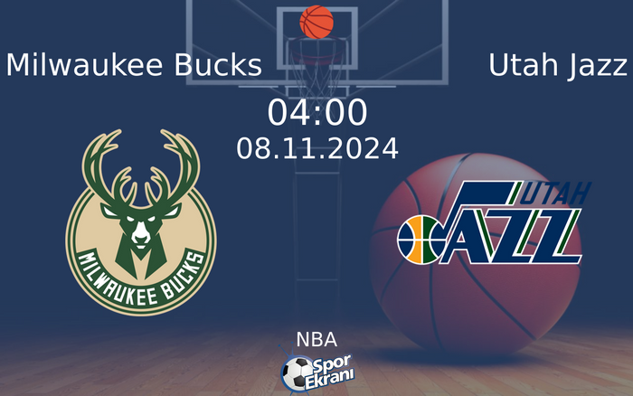 08 Kasım 2024 Milwaukee Bucks vs Utah Jazz maçı Hangi Kanalda Saat Kaçta Yayınlanacak?