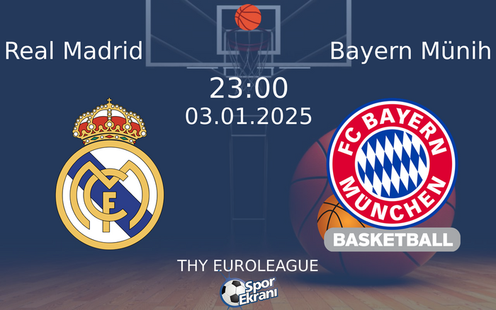 03 Ocak 2025 Real Madrid vs Bayern Münih maçı Hangi Kanalda Saat Kaçta Yayınlanacak? 03 Ocak 2025 Real Madrid vs Bayern Münih maçı Hangi Kanalda Saat Kaçta Yayınlanacak?