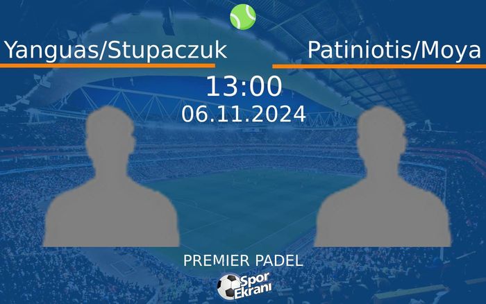 06 Kasım 2024 Yanguas/Stupaczuk vs Patiniotis/Moya maçı Hangi Kanalda Saat Kaçta Yayınlanacak?