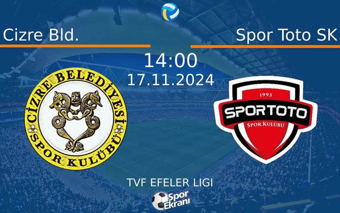 17 Kasım 2024 Cizre Bld. vs Spor Toto SK maçı Hangi Kanalda Saat Kaçta Yayınlanacak? 17 Kasım 2024 Cizre Bld. vs Spor Toto SK maçı Hangi Kanalda Saat Kaçta Yayınlanacak?