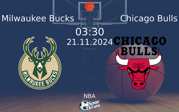 21 Kasım 2024 Milwaukee Bucks vs Chicago Bulls maçı Hangi Kanalda Saat Kaçta Yayınlanacak? 21 Kasım 2024 Milwaukee Bucks vs Chicago Bulls maçı Hangi Kanalda Saat Kaçta Yayınlanacak?