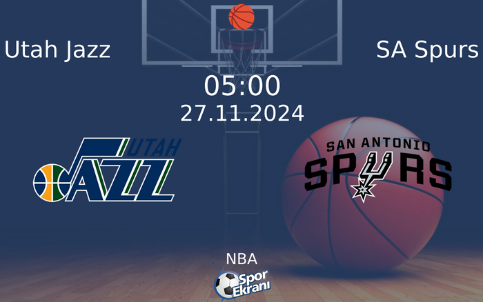 27 Kasım 2024 Utah Jazz vs SA Spurs maçı Hangi Kanalda Saat Kaçta Yayınlanacak?