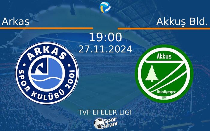 27 Kasım 2024 Arkas vs Akkuş Bld. maçı Hangi Kanalda Saat Kaçta Yayınlanacak? 27 Kasım 2024 Arkas vs Akkuş Bld. maçı Hangi Kanalda Saat Kaçta Yayınlanacak?