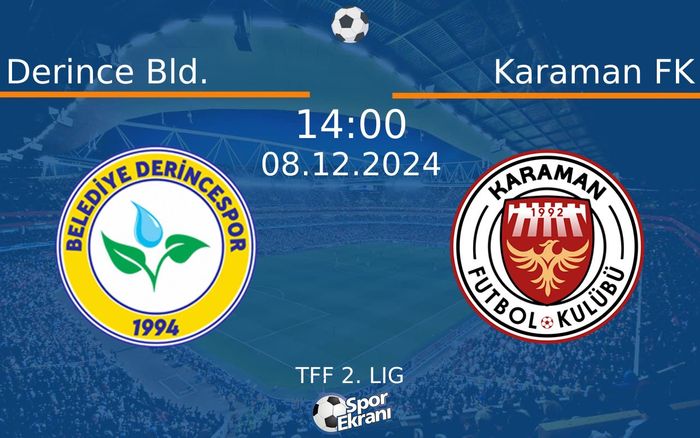 08 Aralık 2024 Derince Bld. vs Karaman FK maçı Hangi Kanalda Saat Kaçta Yayınlanacak? 08 Aralık 2024 Derince Bld. vs Karaman FK maçı Hangi Kanalda Saat Kaçta Yayınlanacak?