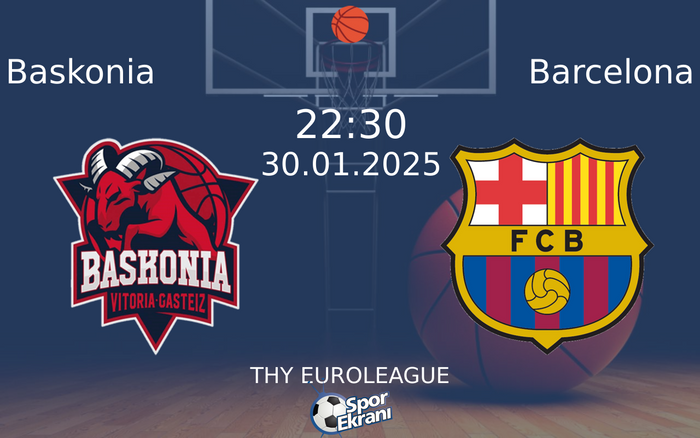 30 Ocak 2025 Baskonia vs Barcelona maçı Hangi Kanalda Saat Kaçta Yayınlanacak?