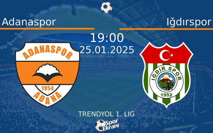 25 Ocak 2025 Adanaspor vs Iğdırspor maçı Hangi Kanalda Saat Kaçta Yayınlanacak? 25 Ocak 2025 Adanaspor vs Iğdırspor maçı Hangi Kanalda Saat Kaçta Yayınlanacak?