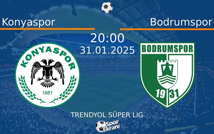 31 Ocak 2025 Konyaspor vs Bodrumspor maçı Hangi Kanalda Saat Kaçta Yayınlanacak? 31 Ocak 2025 Konyaspor vs Bodrumspor maçı Hangi Kanalda Saat Kaçta Yayınlanacak?
