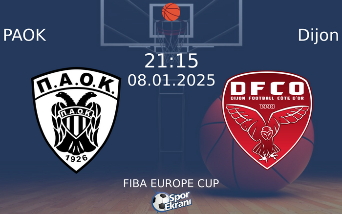 08 Ocak 2025 PAOK vs Dijon maçı Hangi Kanalda Saat Kaçta Yayınlanacak?