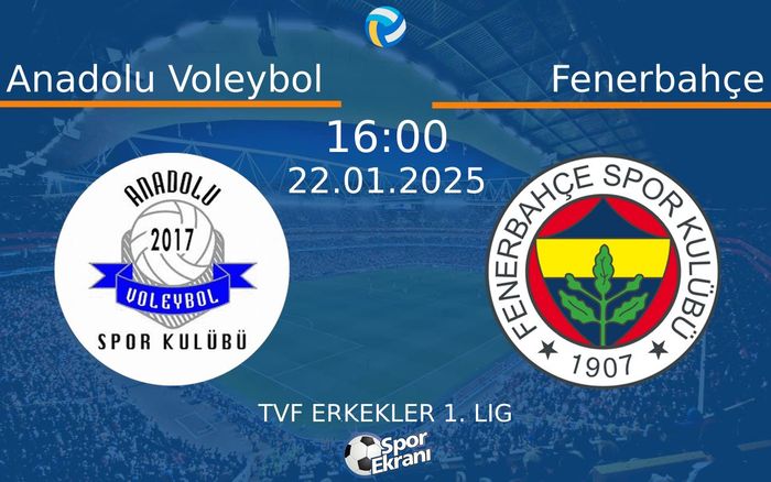 22 Ocak 2025 Anadolu Voleybol vs Fenerbahçe maçı Hangi Kanalda Saat Kaçta Yayınlanacak?