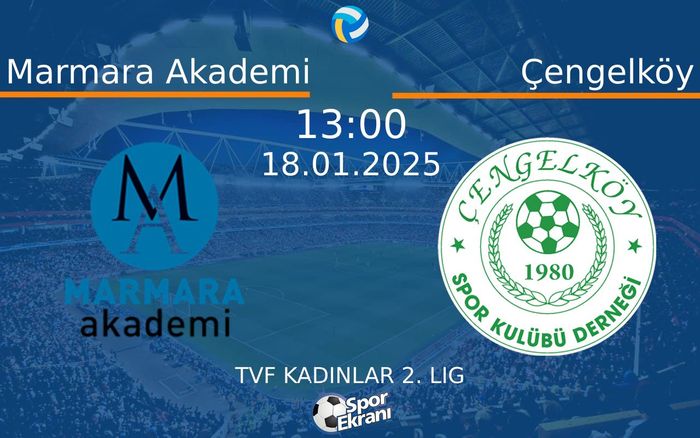 18 Ocak 2025 Marmara Akademi vs Çengelköy maçı Hangi Kanalda Saat Kaçta Yayınlanacak?