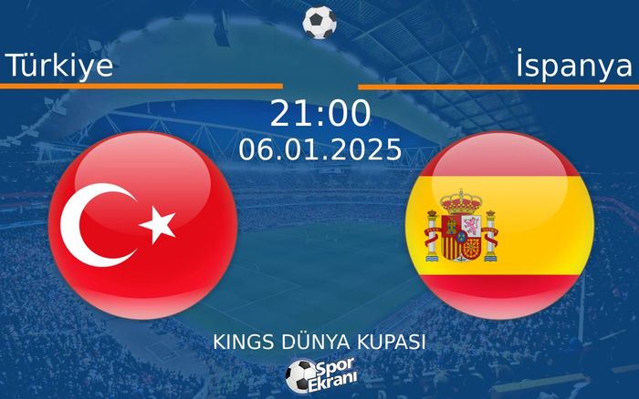 06 Ocak 2025 Türkiye vs İspanya maçı Hangi Kanalda Saat Kaçta Yayınlanacak? 06 Ocak 2025 Türkiye vs İspanya maçı Hangi Kanalda Saat Kaçta Yayınlanacak?