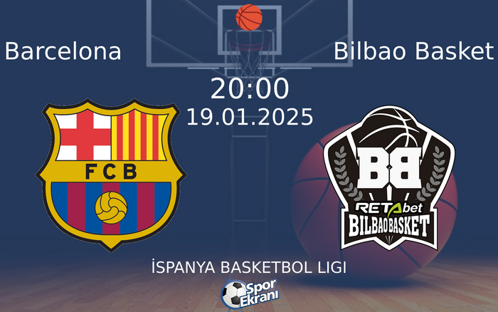 19 Ocak 2025 Barcelona vs Bilbao Basket maçı Hangi Kanalda Saat Kaçta Yayınlanacak? 19 Ocak 2025 Barcelona vs Bilbao Basket maçı Hangi Kanalda Saat Kaçta Yayınlanacak?