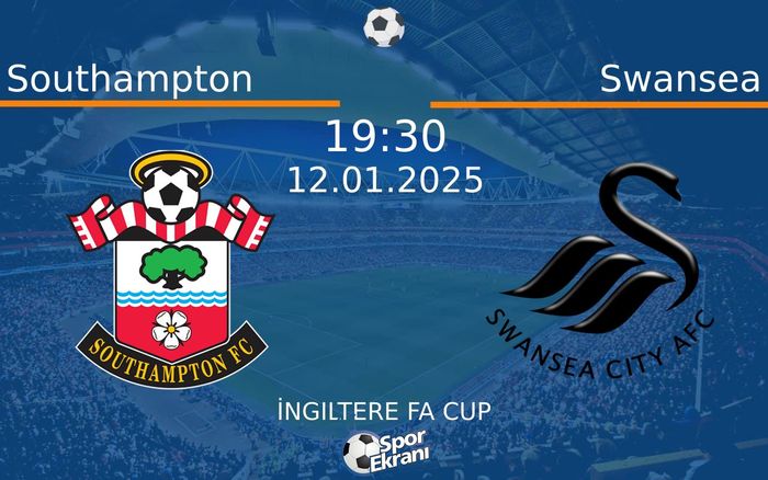 12 Ocak 2025 Southampton vs Swansea maçı Hangi Kanalda Saat Kaçta Yayınlanacak? 12 Ocak 2025 Southampton vs Swansea maçı Hangi Kanalda Saat Kaçta Yayınlanacak?