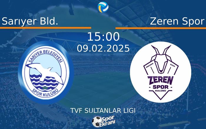 09 Şubat 2025 Sarıyer Bld. vs Zeren Spor maçı Hangi Kanalda Saat Kaçta Yayınlanacak? 09 Şubat 2025 Sarıyer Bld. vs Zeren Spor maçı Hangi Kanalda Saat Kaçta Yayınlanacak?
