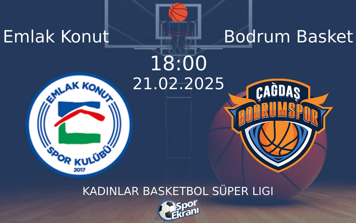 21 Şubat 2025 Emlak Konut vs Bodrum Basket maçı Hangi Kanalda Saat Kaçta Yayınlanacak?