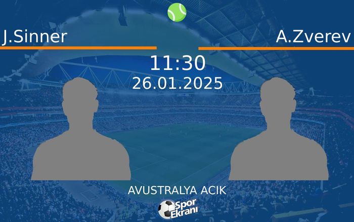 26 Ocak 2025 J.Sinner vs A.Zverev maçı Hangi Kanalda Saat Kaçta Yayınlanacak? 26 Ocak 2025 J.Sinner vs A.Zverev maçı Hangi Kanalda Saat Kaçta Yayınlanacak?