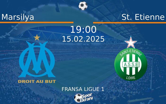 15 Şubat 2025 Marsilya vs St. Etienne maçı Hangi Kanalda Saat Kaçta Yayınlanacak? 15 Şubat 2025 Marsilya vs St. Etienne maçı Hangi Kanalda Saat Kaçta Yayınlanacak?