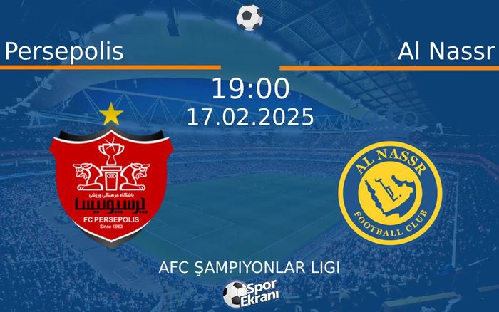 17 Şubat 2025 Persepolis vs Al Nassr maçı Hangi Kanalda Saat Kaçta Yayınlanacak? 17 Şubat 2025 Persepolis vs Al Nassr maçı Hangi Kanalda Saat Kaçta Yayınlanacak?
