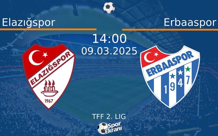 09 Mart 2025 Elazığspor vs Erbaaspor maçı Hangi Kanalda Saat Kaçta Yayınlanacak?