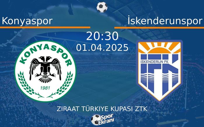 01 Nisan 2025 Konyaspor vs İskenderunspor maçı Hangi Kanalda Saat Kaçta Yayınlanacak? 01 Nisan 2025 Konyaspor vs İskenderunspor maçı Hangi Kanalda Saat Kaçta Yayınlanacak?