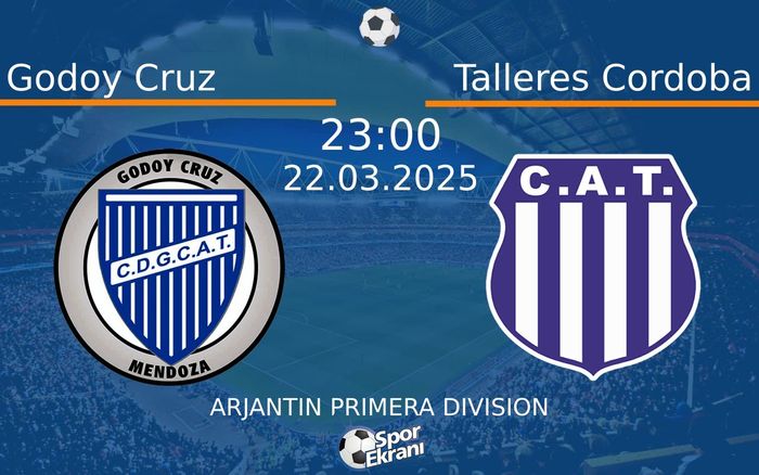 22 Mart 2025 Godoy Cruz vs Talleres Cordoba maçı Hangi Kanalda Saat Kaçta Yayınlanacak? 22 Mart 2025 Godoy Cruz vs Talleres Cordoba maçı Hangi Kanalda Saat Kaçta Yayınlanacak?