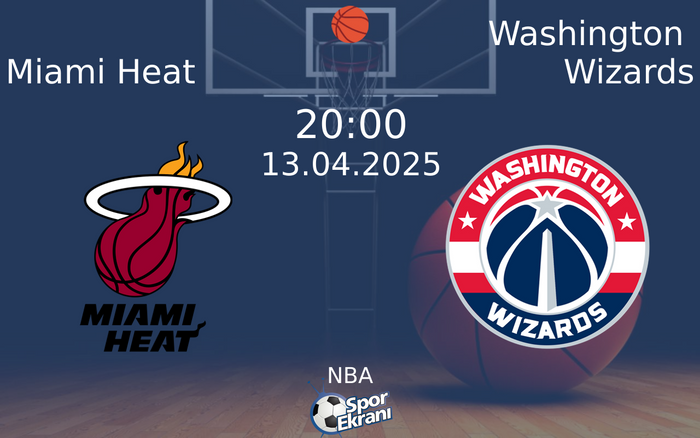 13 Nisan 2025 Miami Heat vs Washington Wizards maçı Hangi Kanalda Saat Kaçta Yayınlanacak? 13 Nisan 2025 Miami Heat vs Washington Wizards maçı Hangi Kanalda Saat Kaçta Yayınlanacak?