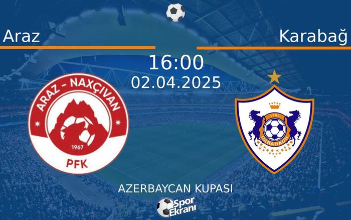 02 Nisan 2025 Araz vs Karabağ maçı Hangi Kanalda Saat Kaçta Yayınlanacak?