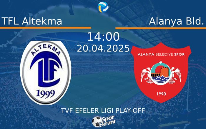20 Nisan 2025 TFL Altekma vs Alanya Bld. maçı Hangi Kanalda Saat Kaçta Yayınlanacak? 20 Nisan 2025 TFL Altekma vs Alanya Bld. maçı Hangi Kanalda Saat Kaçta Yayınlanacak?