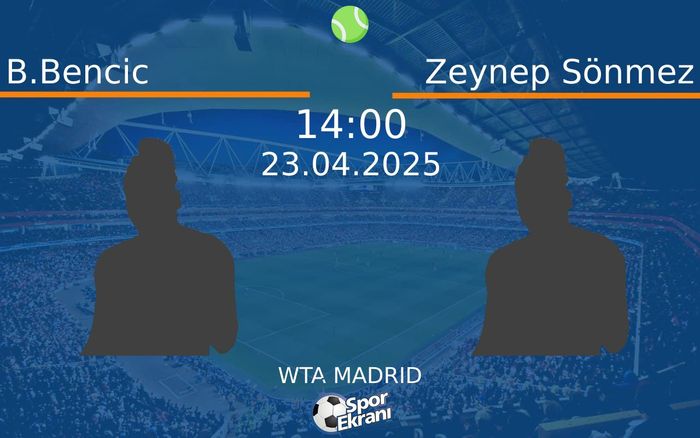 23 Nisan 2025 B.Bencic vs Zeynep Sönmez maçı Hangi Kanalda Saat Kaçta Yayınlanacak? 23 Nisan 2025 B.Bencic vs Zeynep Sönmez maçı Hangi Kanalda Saat Kaçta Yayınlanacak?