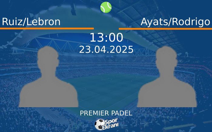 23 Nisan 2025 Ruiz/Lebron vs Ayats/Rodrigo maçı Hangi Kanalda Saat Kaçta Yayınlanacak?