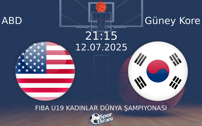 12 Temmuz 2025 ABD vs Güney Kore maçı Hangi Kanalda Saat Kaçta Yayınlanacak?