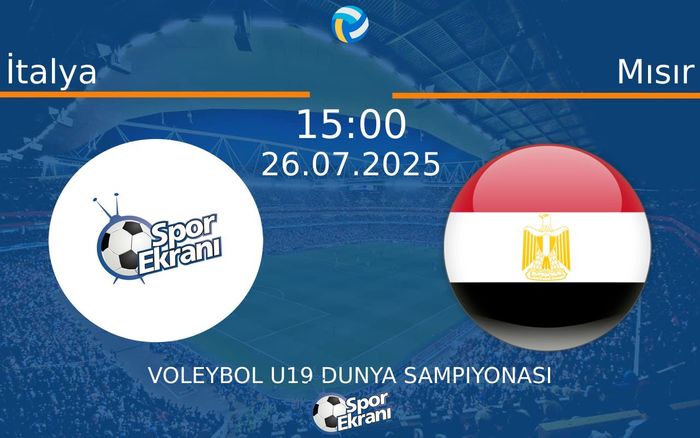 26 Temmuz 2025 İtalya vs Mısır maçı Hangi Kanalda Saat Kaçta Yayınlanacak? 26 Temmuz 2025 İtalya vs Mısır maçı Hangi Kanalda Saat Kaçta Yayınlanacak?