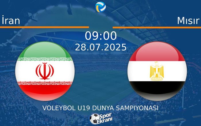 28 Temmuz 2025 İran vs Mısır maçı Hangi Kanalda Saat Kaçta Yayınlanacak?