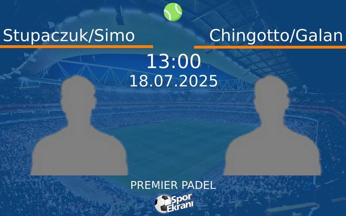 18 Temmuz 2025 Stupaczuk/Simo vs Chingotto/Galan maçı Hangi Kanalda Saat Kaçta Yayınlanacak? 18 Temmuz 2025 Stupaczuk/Simo vs Chingotto/Galan maçı Hangi Kanalda Saat Kaçta Yayınlanacak?