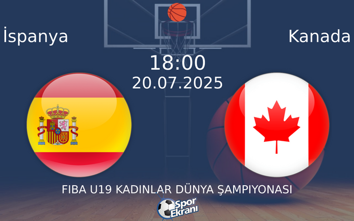 20 Temmuz 2025 İspanya vs Kanada maçı Hangi Kanalda Saat Kaçta Yayınlanacak?