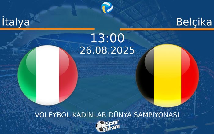 26 Ağustos 2025 İtalya vs Belçika maçı Hangi Kanalda Saat Kaçta Yayınlanacak?