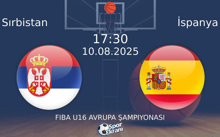10 Ağustos 2025 Sırbistan vs İspanya maçı Hangi Kanalda Saat Kaçta Yayınlanacak?