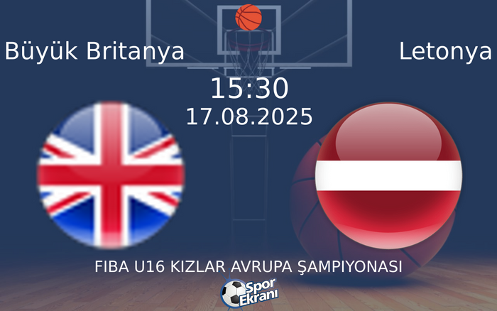 17 Ağustos 2025 Büyük Britanya vs Letonya maçı Hangi Kanalda Saat Kaçta Yayınlanacak?